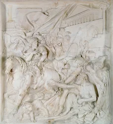Alexander der Große (356-323 v. Chr.) und Diogenes (413-323 v. Chr.), vollendet 1693